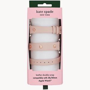 Kate Spade blush double-wrap leather 38/40mm band for apple watch
